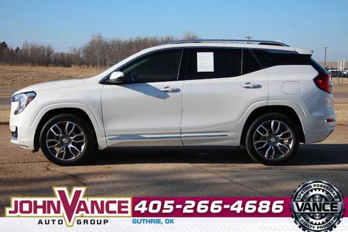 White Frost Tri-Coat 2022 GMC Terrain Denali