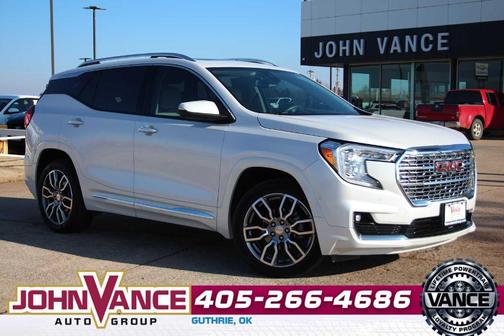 White Frost Tri-Coat 2022 GMC Terrain Denali