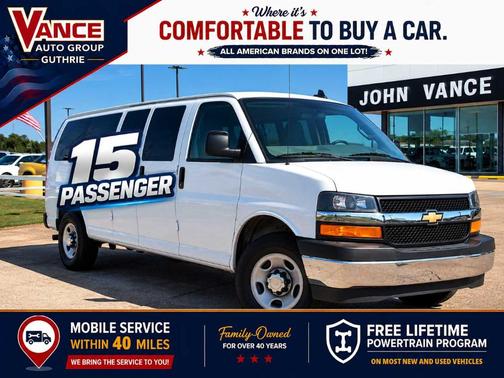 Summit White 2025 Chevrolet Express 3500 LT