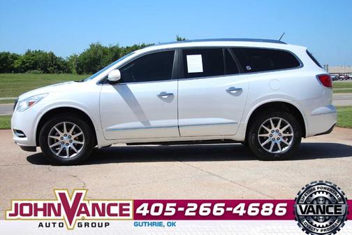White Frost Tri-Coat 2017 Buick Enclave Leather