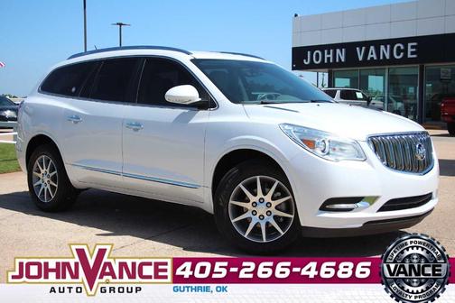 White Frost Tri-Coat 2017 Buick Enclave Leather