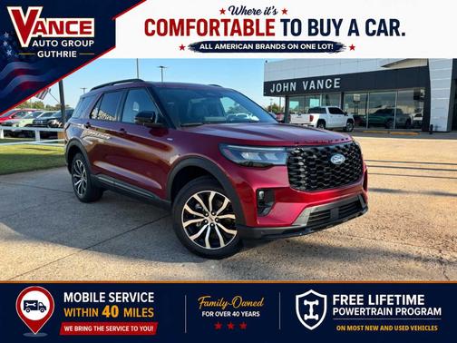 Ruby Red Metallic Tinted Clearcoat 2027 Ford Explorer ST-Line