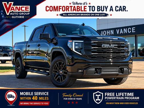 Onyx Black 2025 GMC Sierra 1500 Elevation