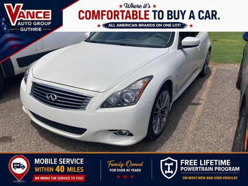 Moonlight White 2014 INFINITI Q60 Base