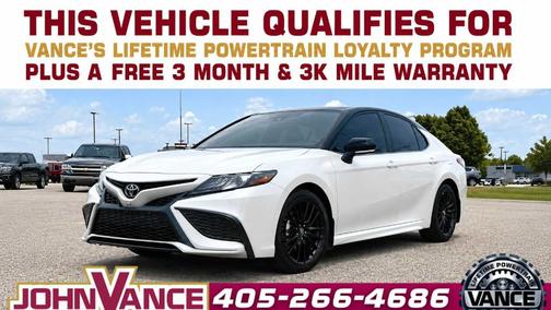 Wind Chill Pearl / Midnight Black Metallic 2022 Toyota Camry XSE V6