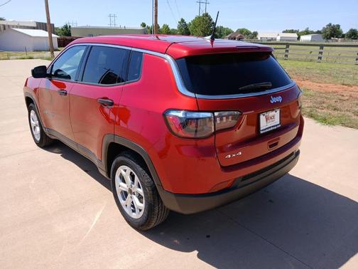 Red 2025 Jeep Compass Sport