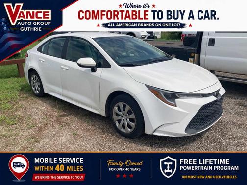White 2022 Toyota Corolla LE