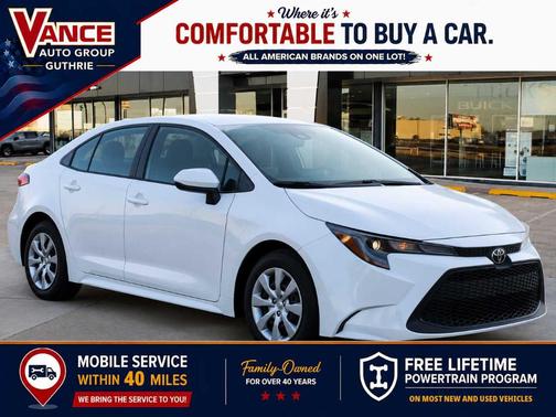 White 2022 Toyota Corolla LE