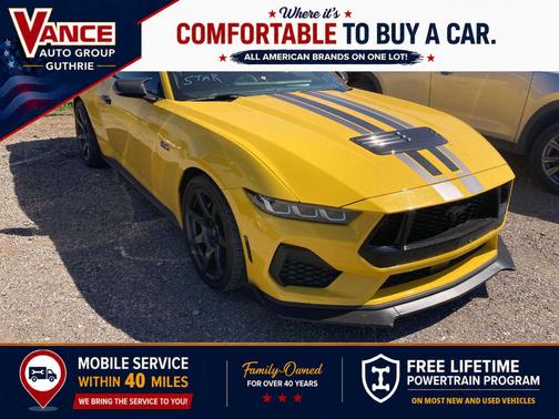 Yellow 2024 Ford Mustang GT Premium