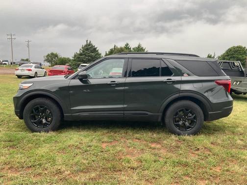 Forged Green Metallic 2023 Ford Explorer Timberline
