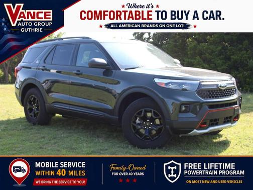 Forged Green Metallic 2023 Ford Explorer Timberline