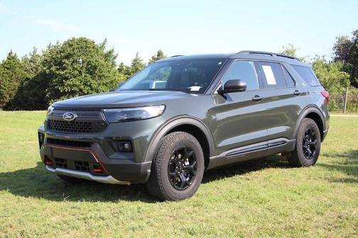 Forged Green Metallic 2023 Ford Explorer Timberline