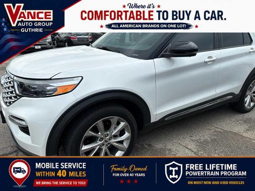 Star White 2023 Ford Explorer Platinum