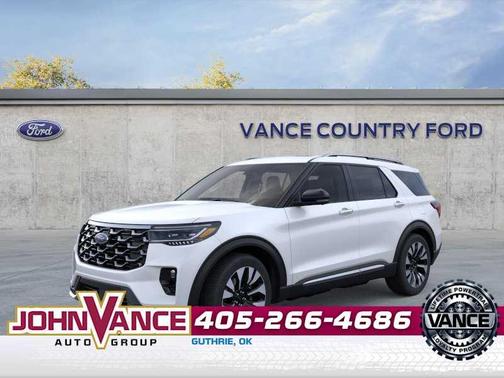 Star White 2026 Ford Explorer Platinum