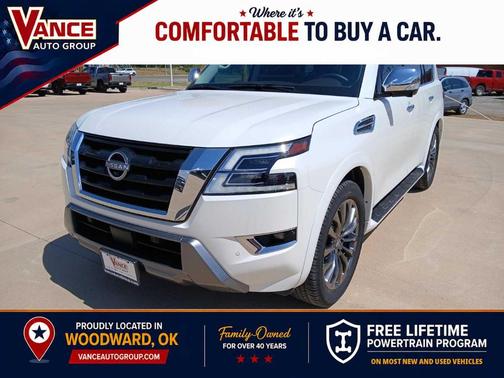 Aspen White 2023 Nissan Armada Platinum