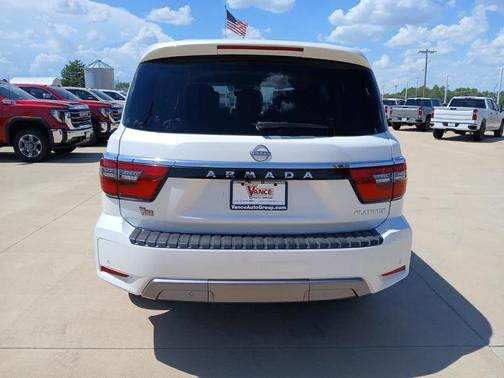 Aspen White 2023 Nissan Armada Platinum