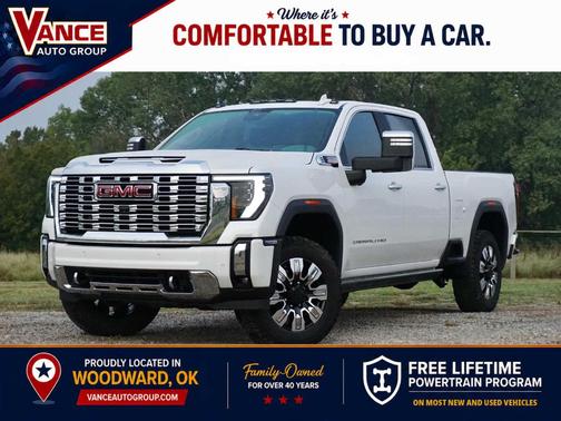 White Frost Tri-Coat 2025 GMC Sierra 2500 Denali