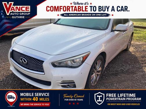 Moonlight White 2014 INFINITI Q50 Premium