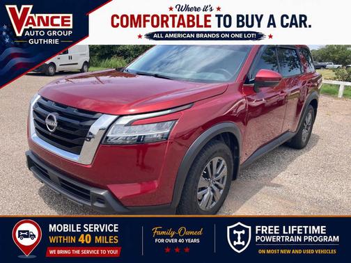 Scarlet Ember 2022 Nissan Pathfinder SV