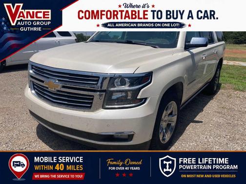 White Diamond Tri-Coat 2015 Chevrolet Suburban 1500 LTZ