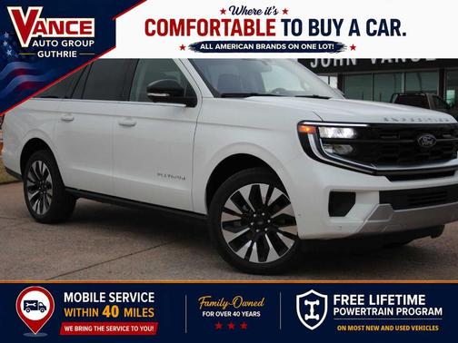 Star White 2025 Ford Expedition Max Platinum