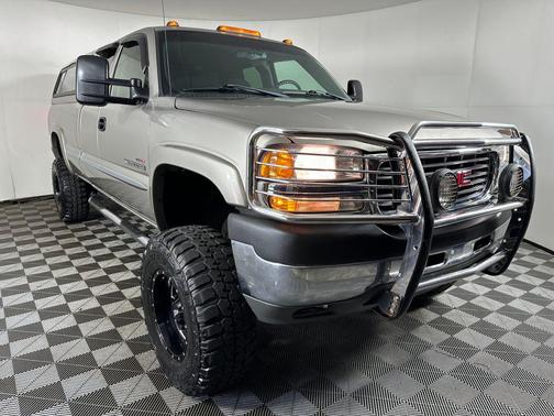 Pewter Metallic 2002 GMC Sierra 2500 SLE H/D Extended Cab
