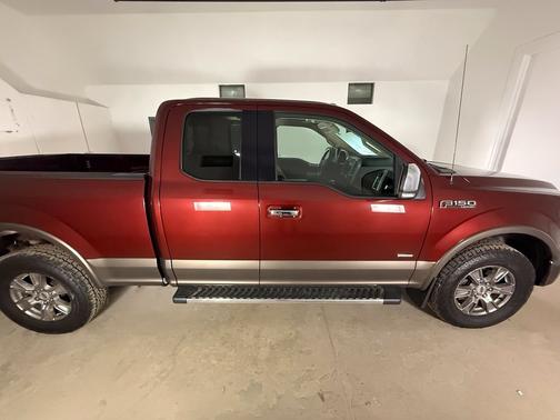 Red 2016 Ford F-150 Lariat