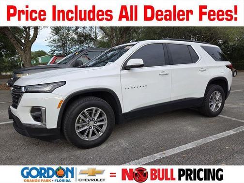 Summit White 2023 Chevrolet Traverse LT Leather