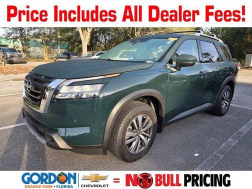 Obsidian Green Pearl 2025 Nissan Pathfinder SL