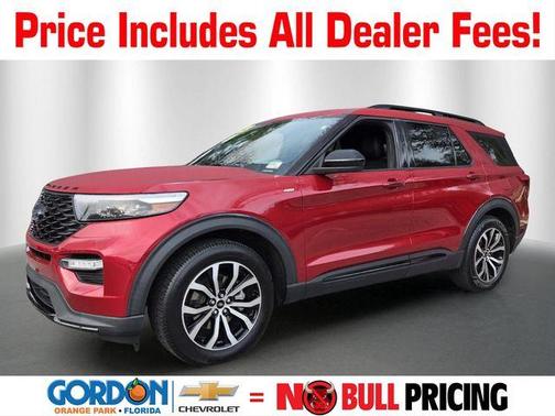 Red Metallic 2023 Ford Explorer ST-Line