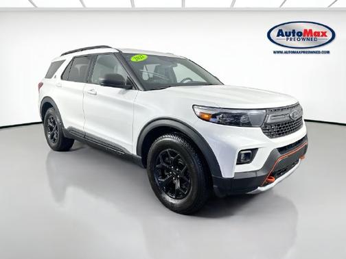 Star White Metallic Tri-Coat 2022 Ford Explorer Base