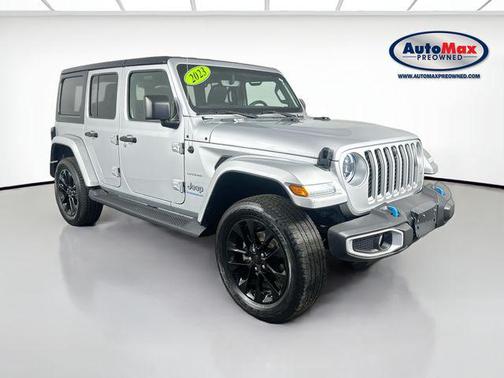 Silver Zynith Clearcoat 2023 Jeep Wrangler 4xe Sahara