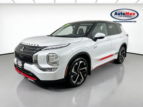 White Diamond/Black Roof 2024 Mitsubishi Outlander PHEV SE Ralliart