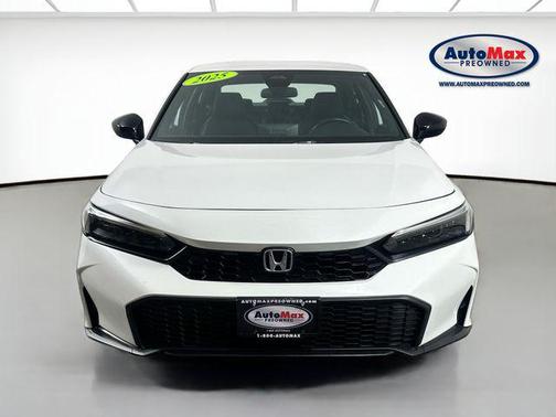 Platinum White Pearl 2025 Honda Civic Sport