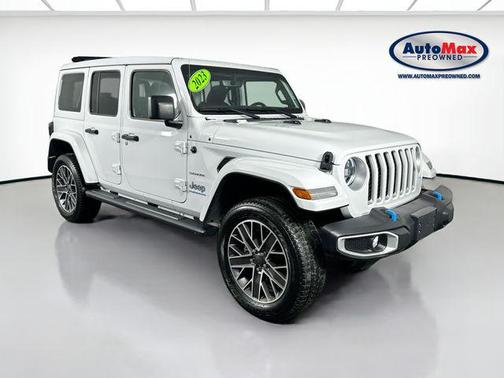 Bright White Clearcoat 2023 Jeep Wrangler 4xe Sahara