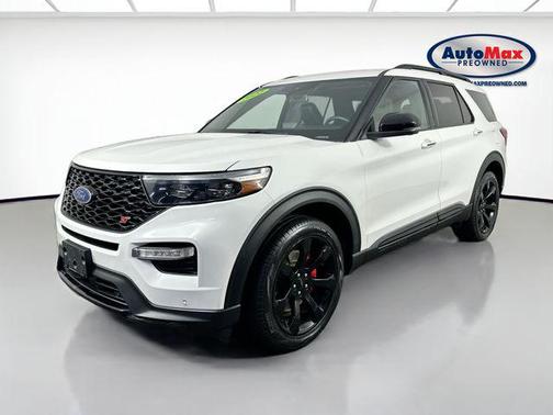 Star White Metallic Tri-Coat 2022 Ford Explorer ST