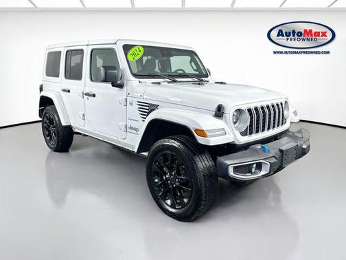 Bright White Clearcoat 2024 Jeep Wrangler 4xe Sahara