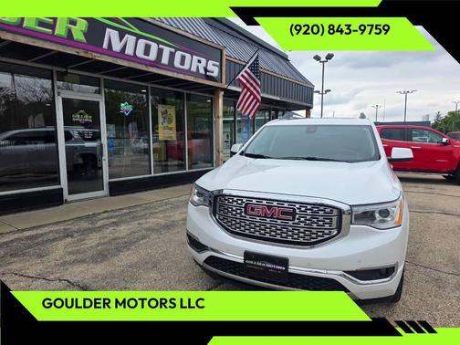 White Frost Tricoat 2017 GMC Acadia Denali