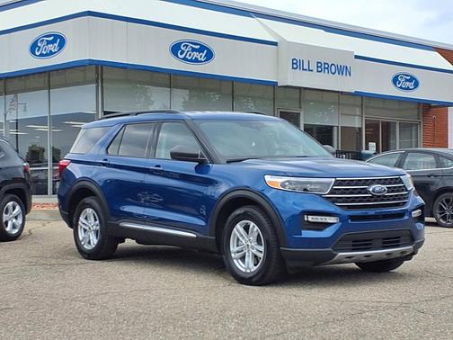 Atlas Blue Metallic 2023 Ford Explorer XLT