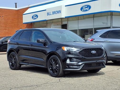 Agate Black Metallic 2024 Ford Edge ST Line