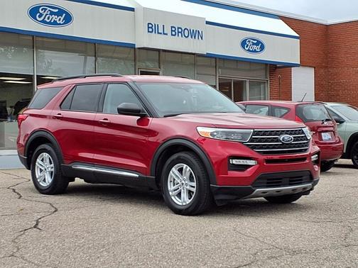 Rapid Red Metallic Tinted Clearcoat 2023 Ford Explorer XLT
