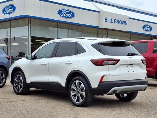 Star White Metallic Tri-Coat 2024 Ford Escape Platinum