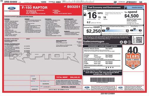2018 Ford F-150 Raptor