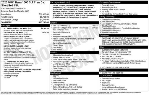 2020 GMC Sierra 1500 SLT