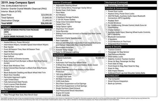 2019 Jeep Compass Sport