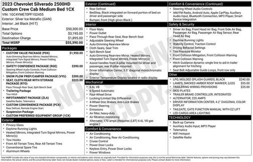 2023 Chevrolet Silverado 2500 Custom