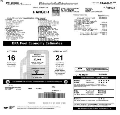 2010 Ford Ranger XLT