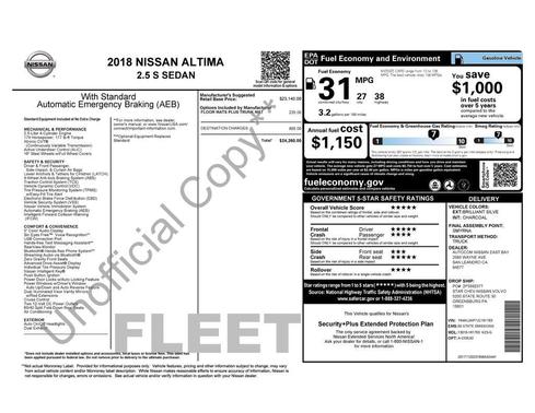 2018 Nissan Altima 2.5 S