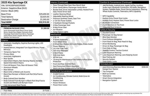 2025 Kia Sportage EX