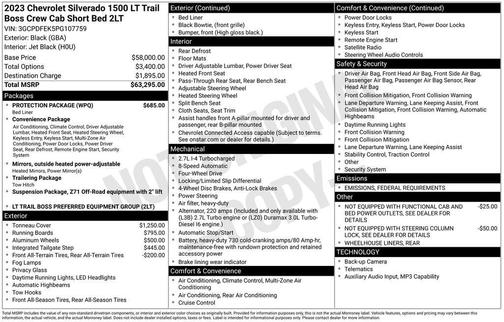 2023 Chevrolet Silverado 1500 LT Trail Boss